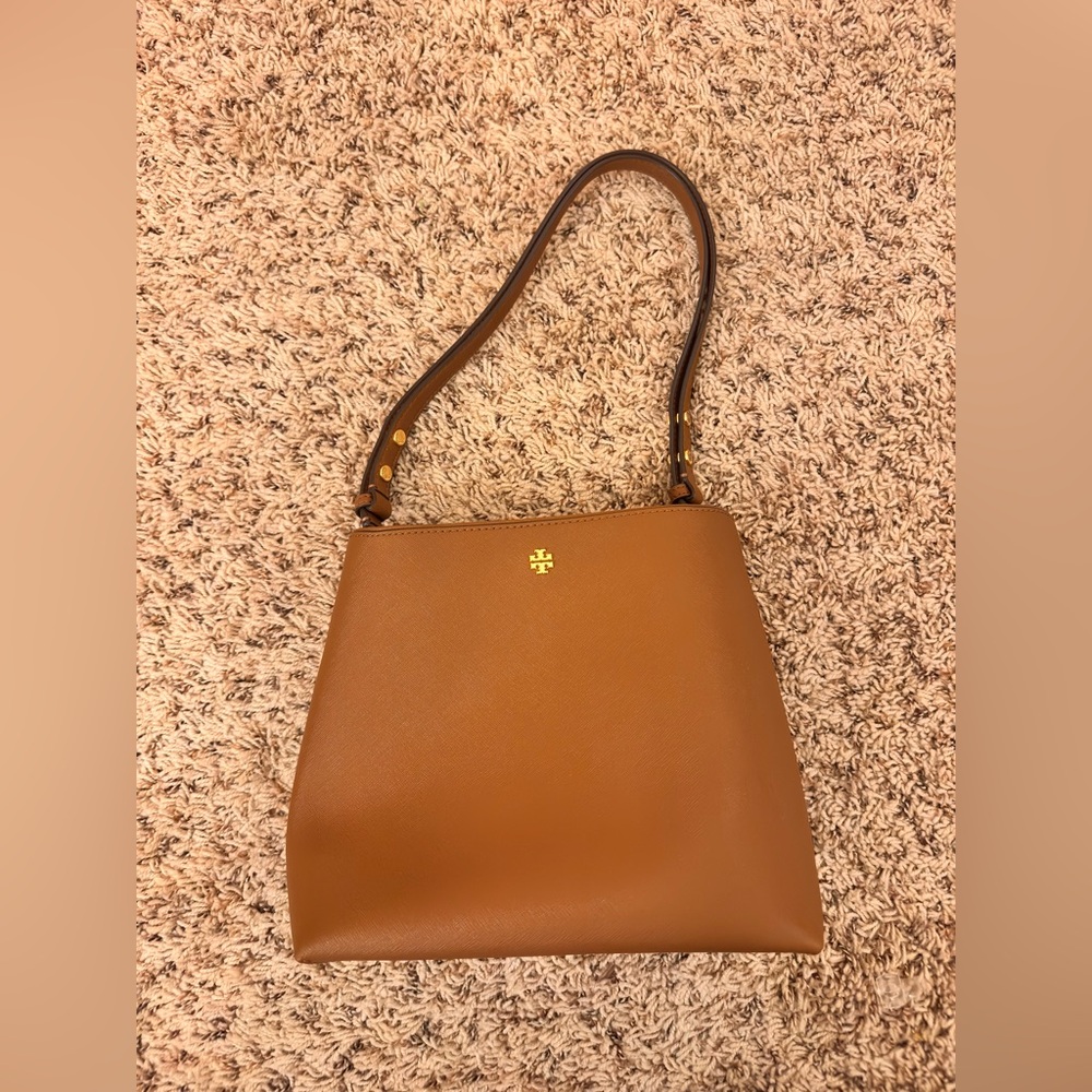 Tory Burch Tan Leather Shoulder Bag